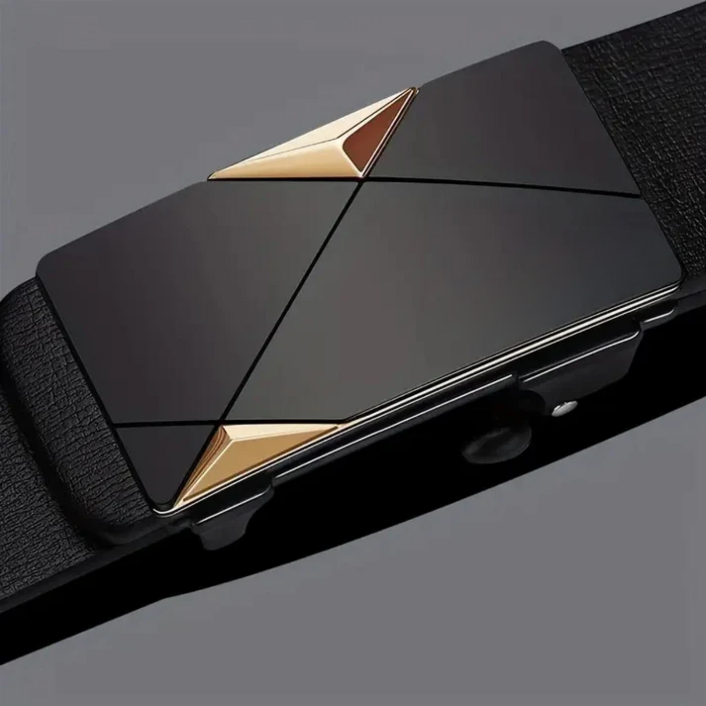 Stylish Men's Faux Leather Belt - Work and Business Belts with Automatic Buckle