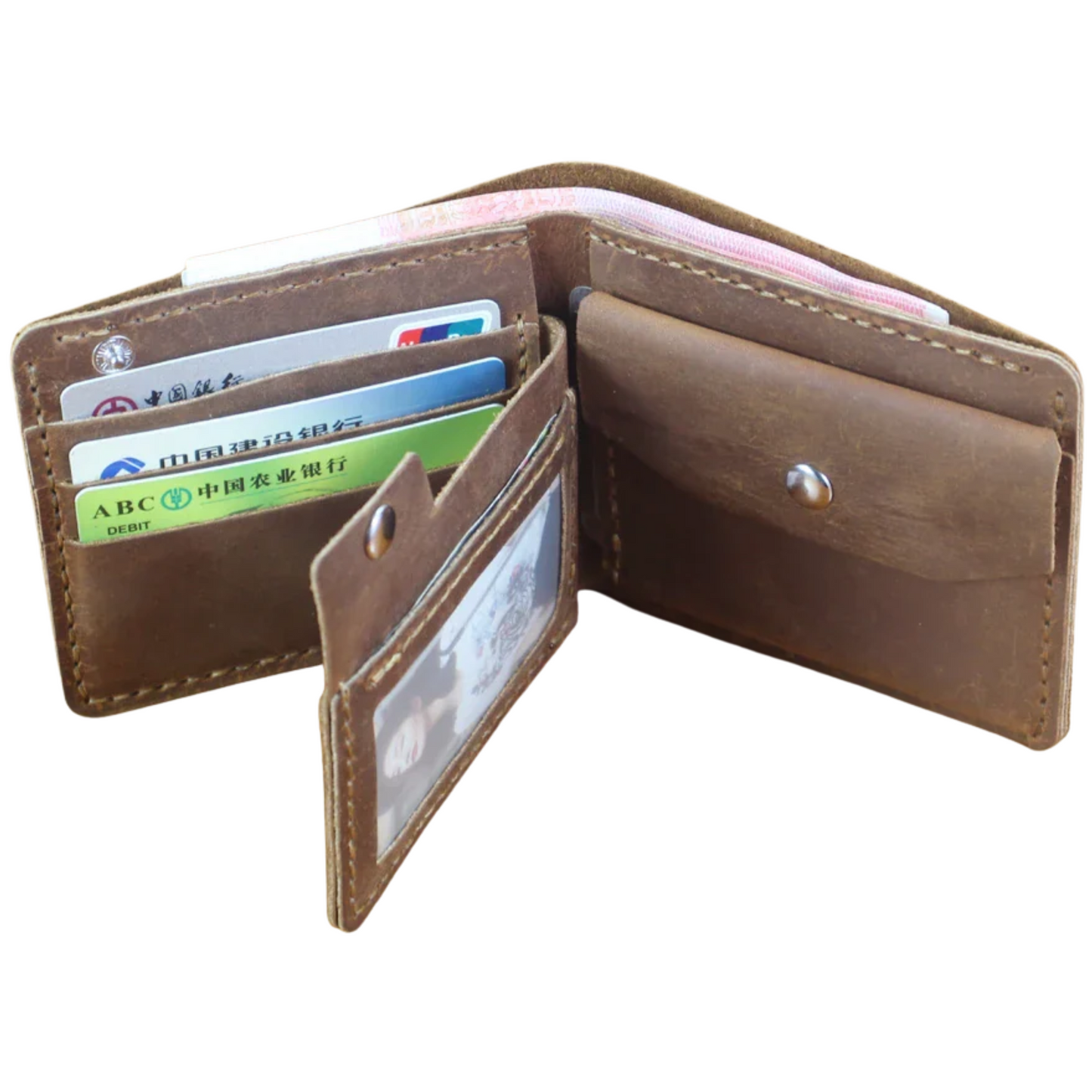Men’s Wallet – Compact Model with Coin Pocket