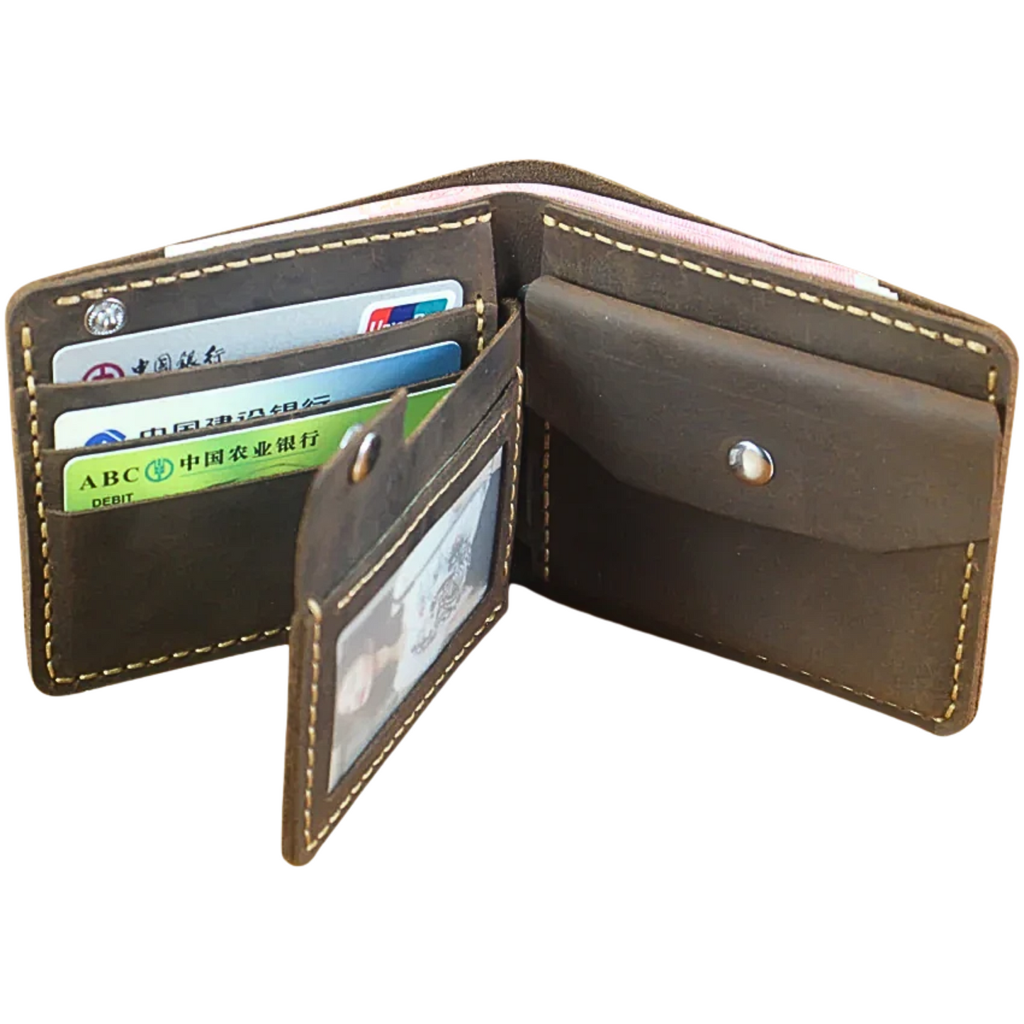 Men’s Wallet – Compact Model with Coin Pocket