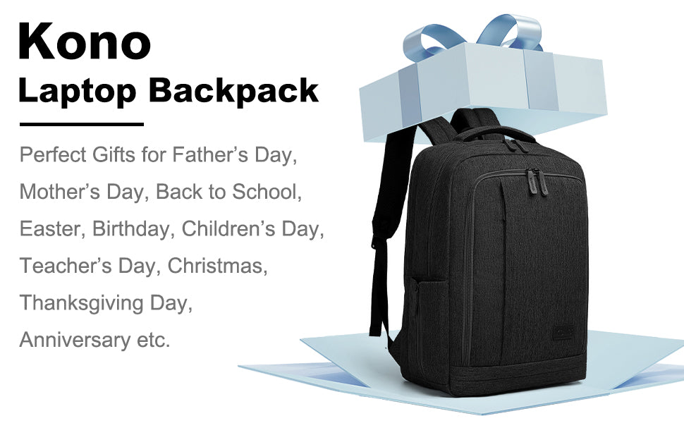 Lightweight Laptop Backpack – Slim Water-Resistant Daypack for Travel, Work & School