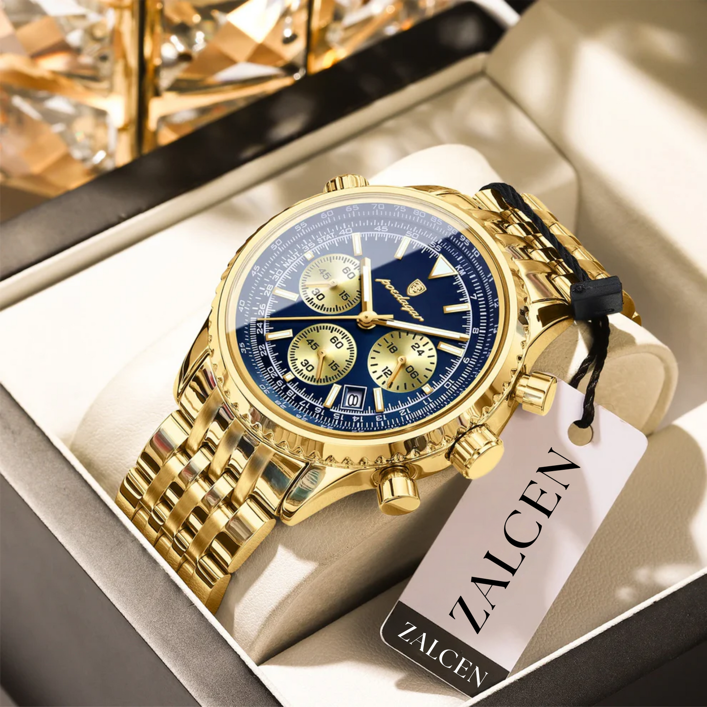 Luxury Men’s Watch with Functional Chronograph
