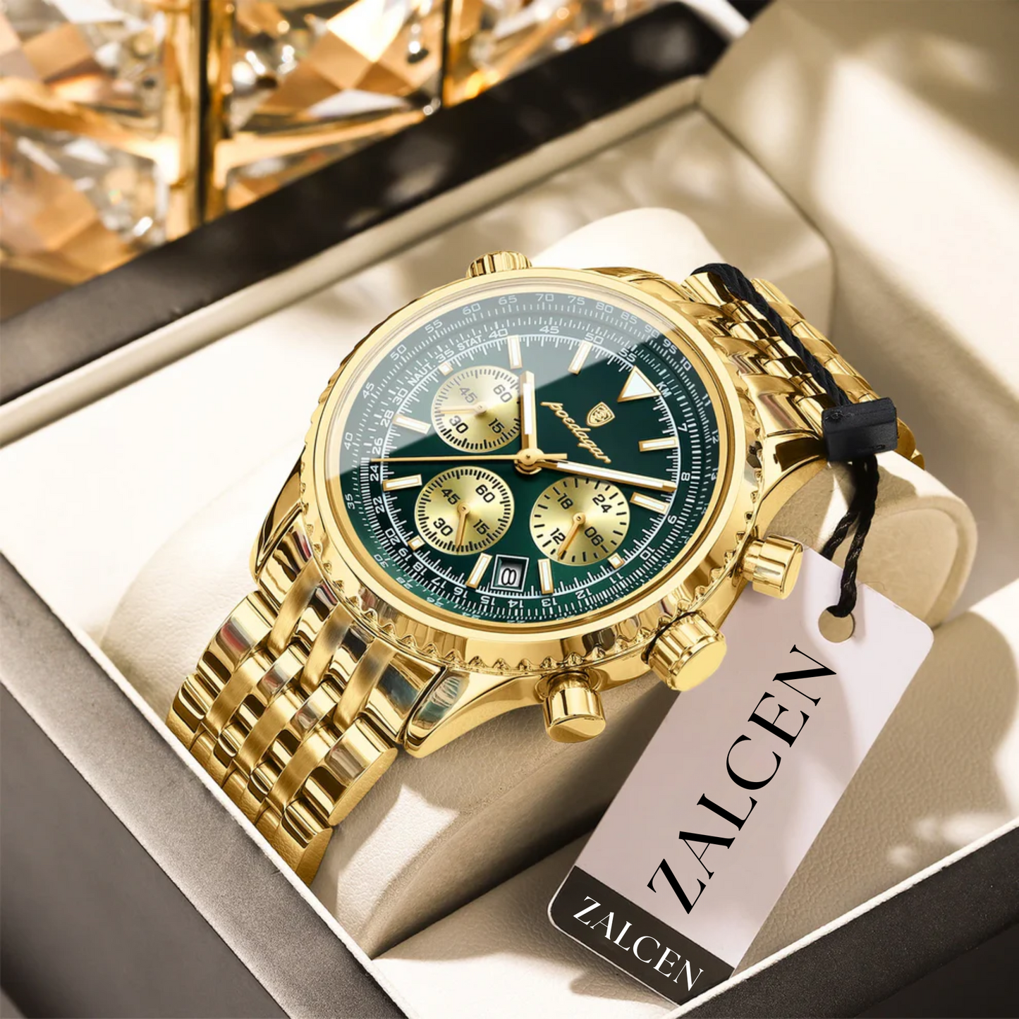 Luxury Men’s Watch with Functional Chronograph