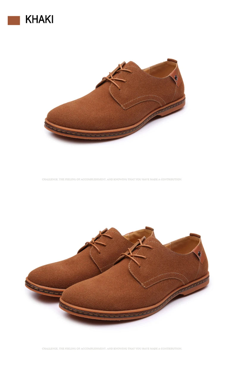 Oxford-Schuhe aus Wildleder und Leder für Herren – klassische Freizeitschuhe
