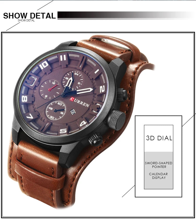 Men’s Watch – Military Style, Robust and Elegant Design