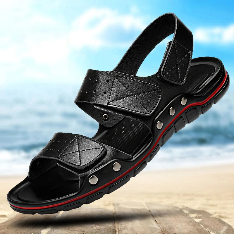 Lässige Ledersandalen für Herren – Sommer, Outdoor & Wandern, weich & luxuriös