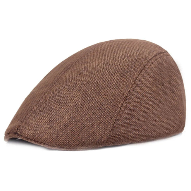Men’s Minimalist Beret – Linen Blend