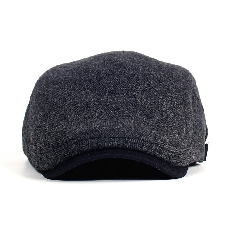 Men's Vintage Beret in Textured Fabric
