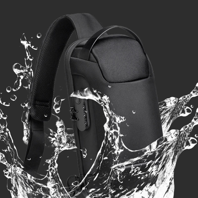 Anti-Theft Crossbody Bag with USB Charging – Modern, Secure, and Waterproof