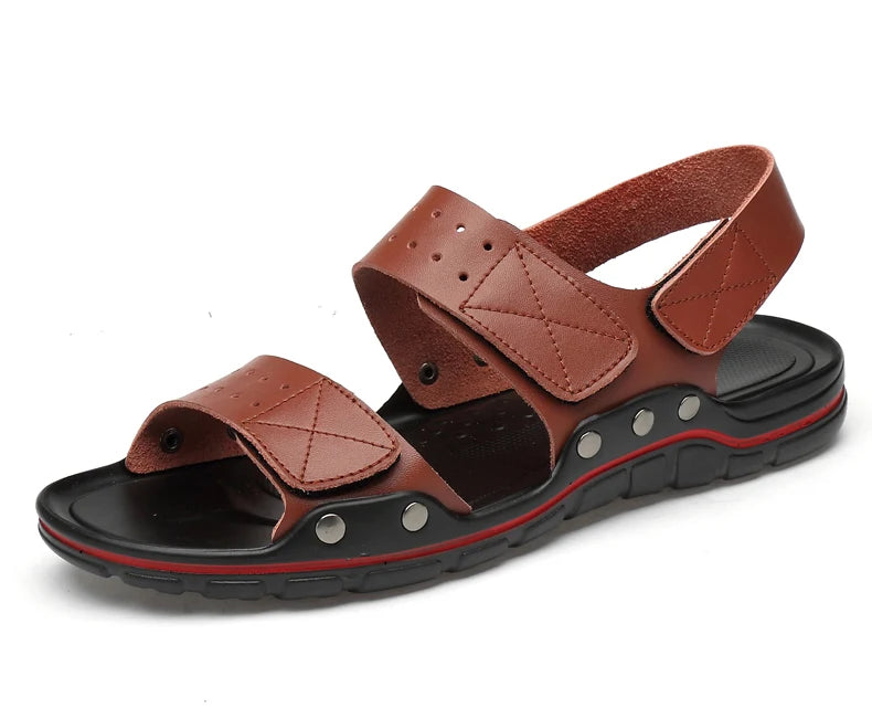 Lässige Ledersandalen für Herren – Sommer, Outdoor & Wandern, weich & luxuriös