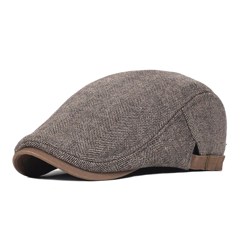 Men's Vintage Beret in Textured Fabric