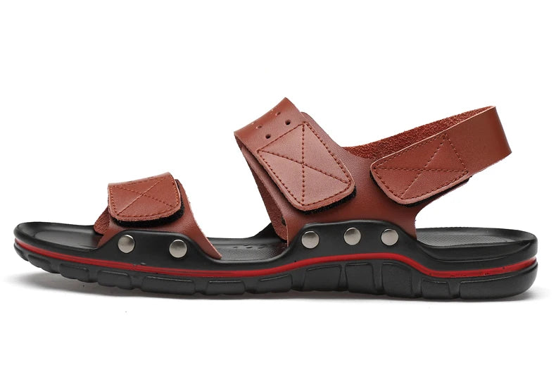 Lässige Ledersandalen für Herren – Sommer, Outdoor & Wandern, weich & luxuriös
