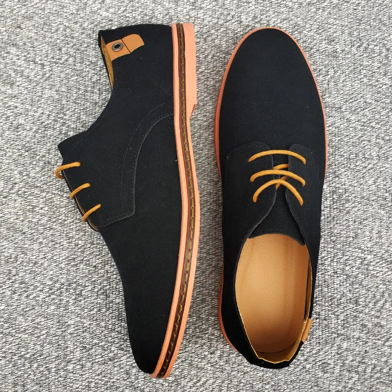 Oxford-Schuhe aus Wildleder und Leder für Herren – klassische Freizeitschuhe