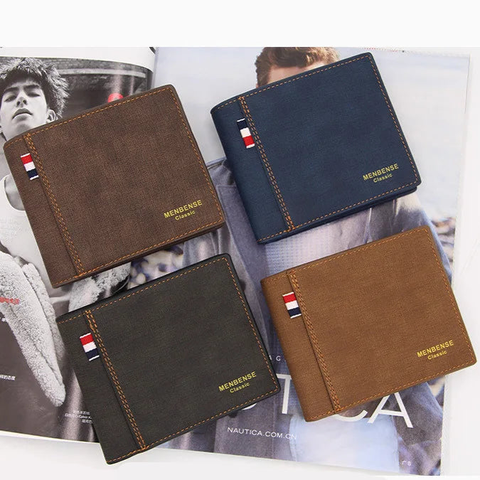 Men’s Classic Premium Fabric Wallet – Modern Style and Functionality