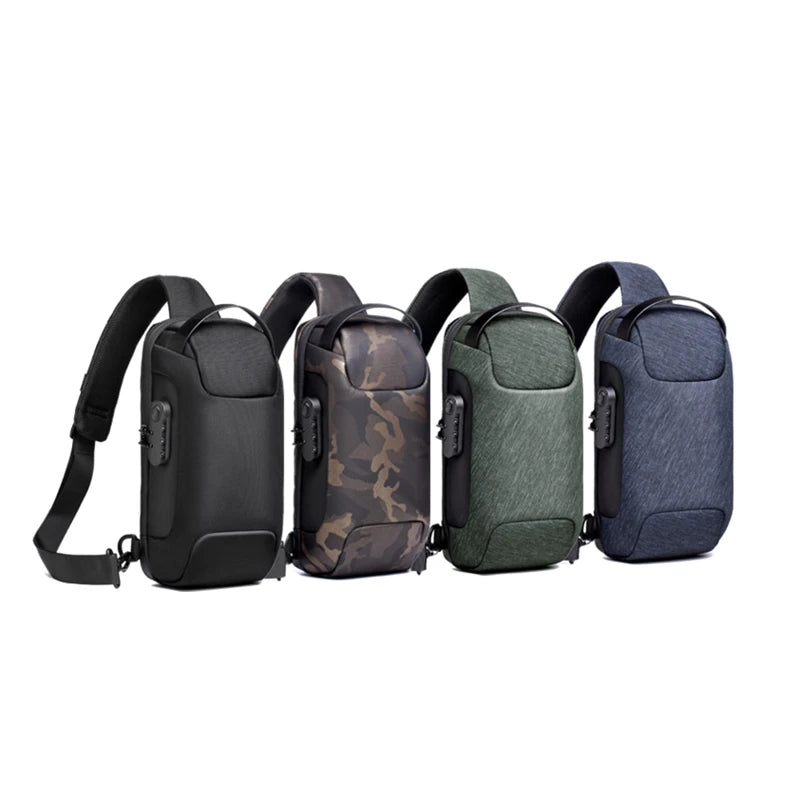 Anti-Theft Crossbody Bag with USB Charging – Modern, Secure, and Waterproof