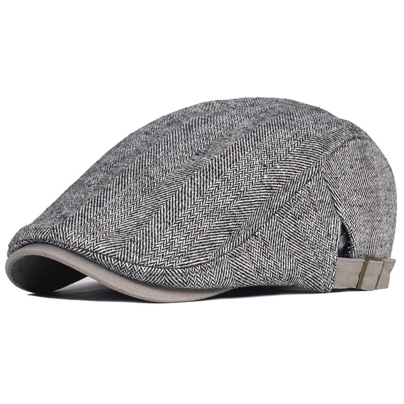 Men's Vintage Beret in Textured Fabric