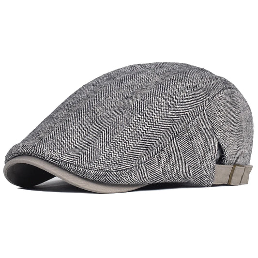 Men's Vintage Beret in Textured Fabric