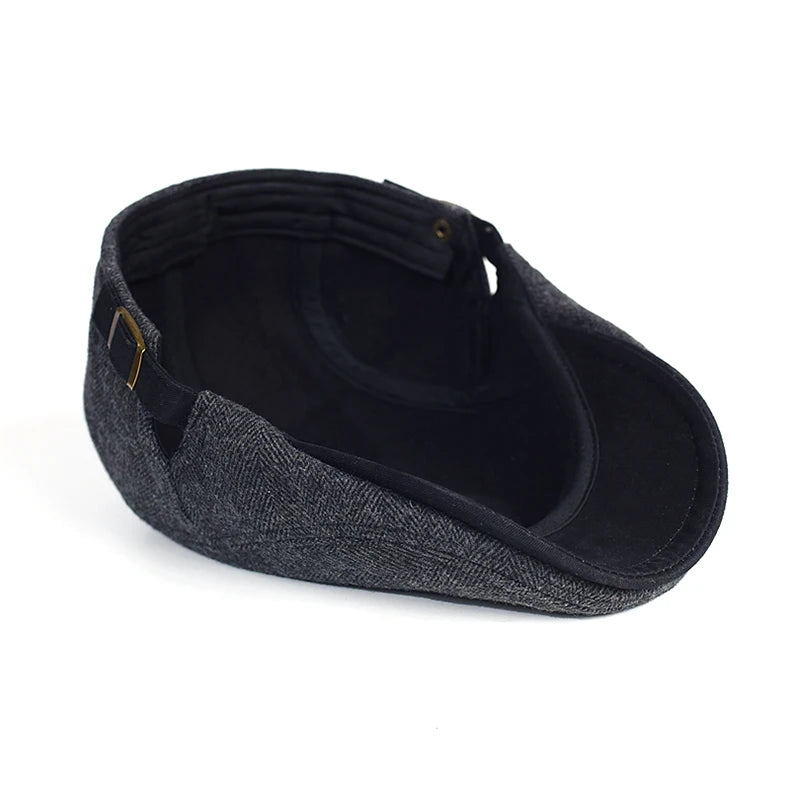 Men's Vintage Beret in Textured Fabric