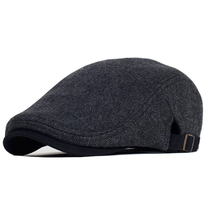 Men's Vintage Beret in Textured Fabric