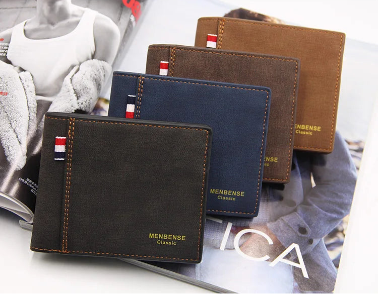 Men’s Classic Premium Fabric Wallet – Modern Style and Functionality