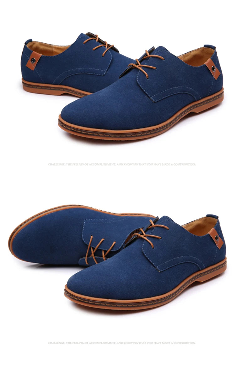 Oxford-Schuhe aus Wildleder und Leder für Herren – klassische Freizeitschuhe