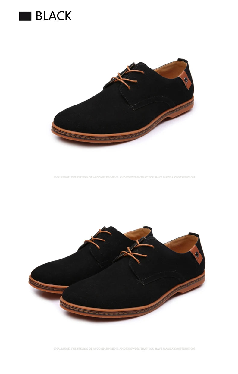 Oxford-Schuhe aus Wildleder und Leder für Herren – klassische Freizeitschuhe