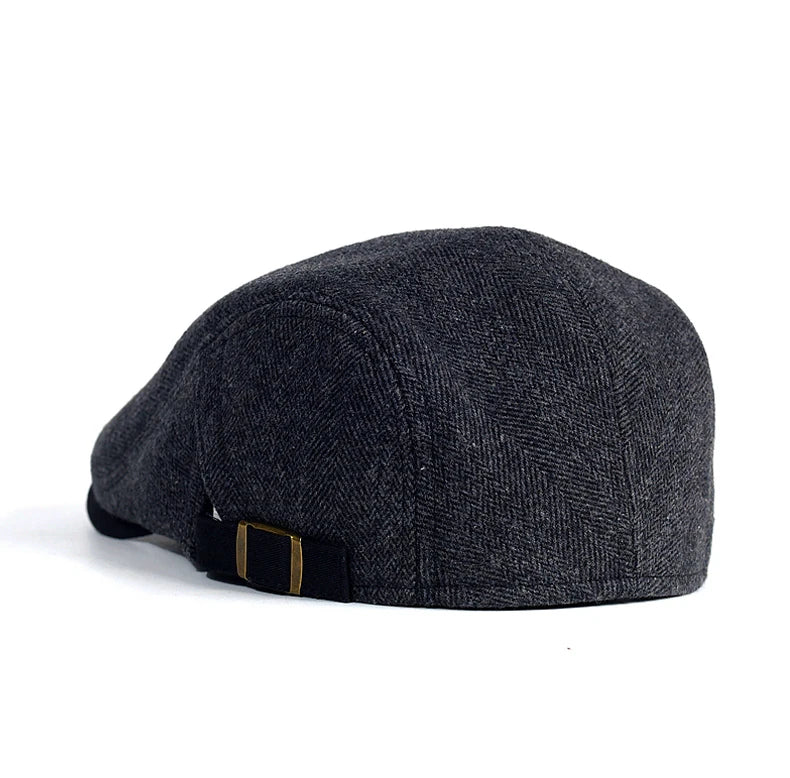 Men's Vintage Beret in Textured Fabric