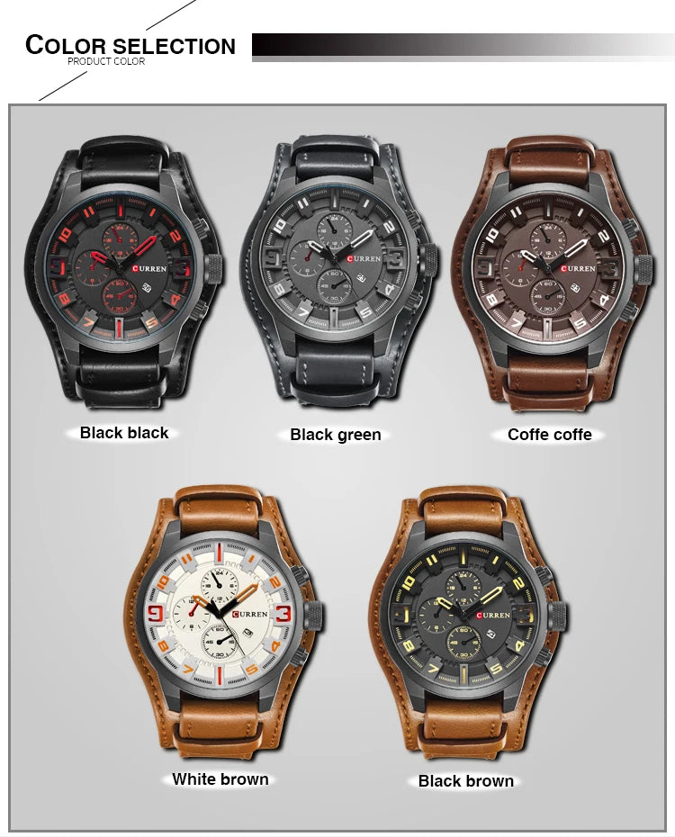 Men’s Watch – Military Style, Robust and Elegant Design