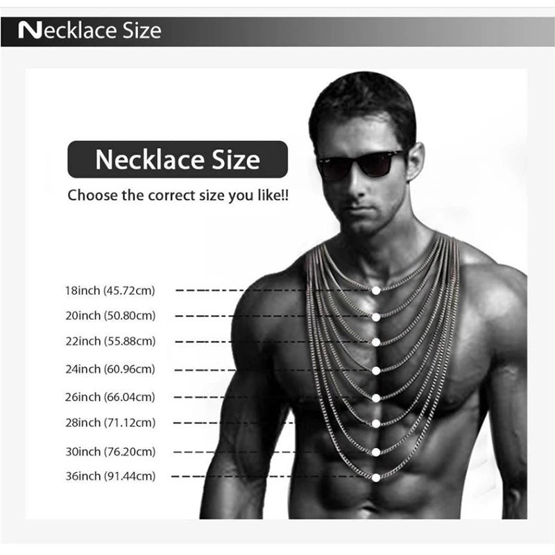 Men’s Stainless Steel Necklace – Cuban Link Style