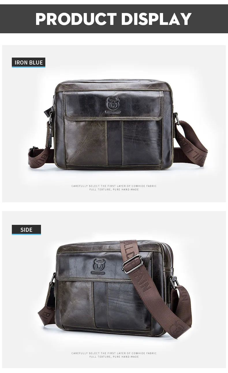Men’s Leather Messenger Bag – Classic Style and High Durability