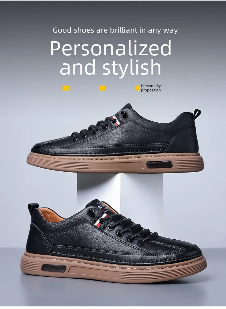 Men's Versatile Casual Shoes - Ultra Soft Leather and Pleasure