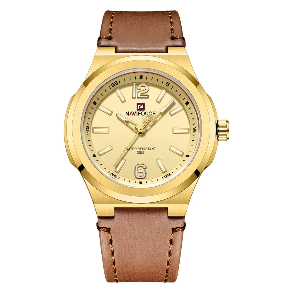 Men’s Casual Watch with Leather Strap