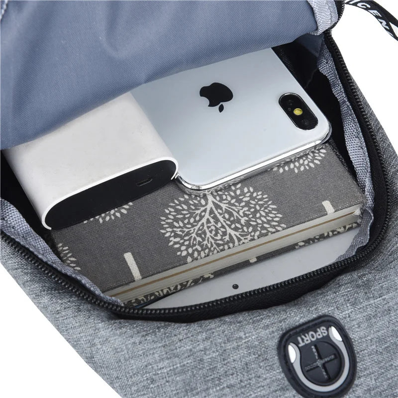 Men’s Casual Crossbody Sling Bag – Lightweight Urban Chest Pack for Daily Essentials