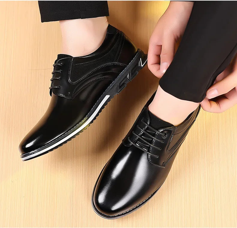 Retro Herrenschuhe - Business Brand Lederschuhe