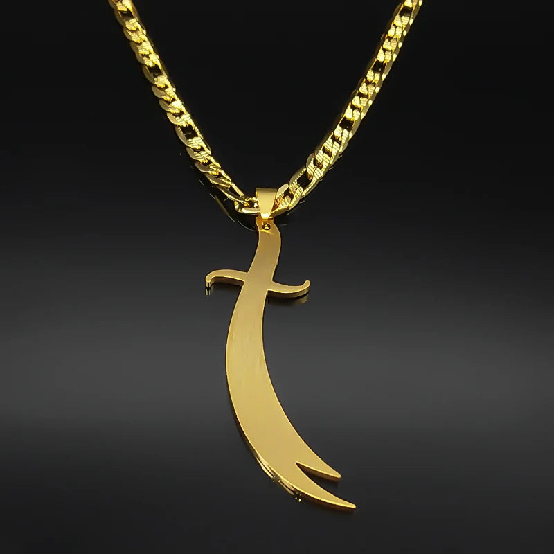 Men’s Scimitar Sword Necklace – Power & Style