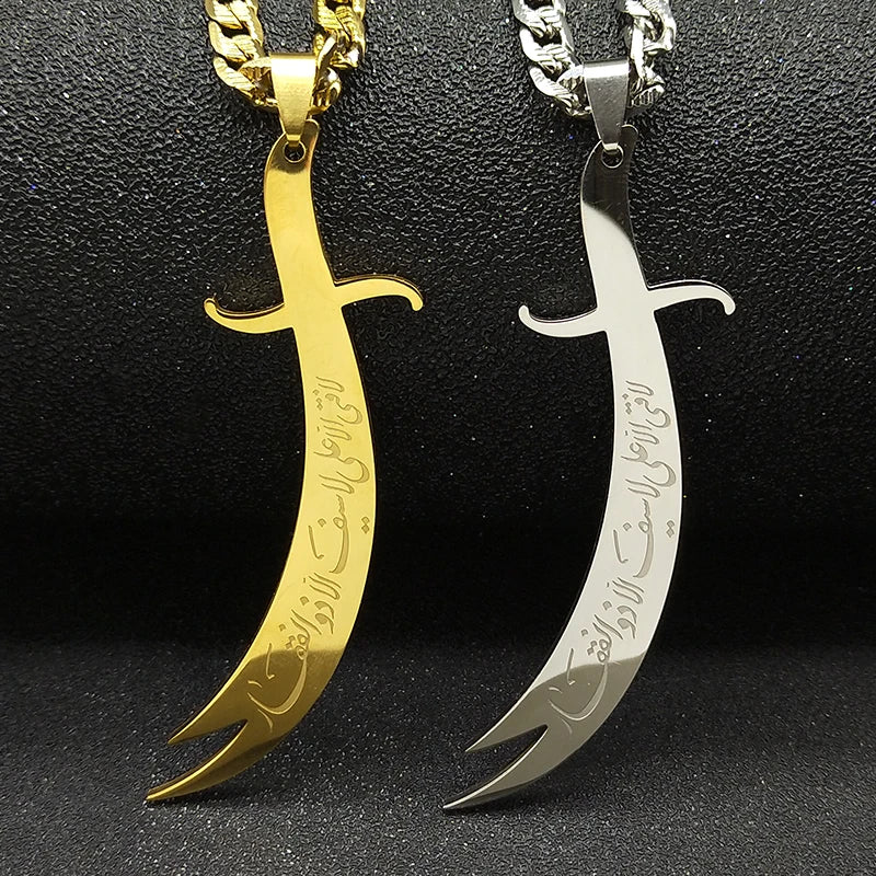 Men’s Scimitar Sword Necklace – Power & Style