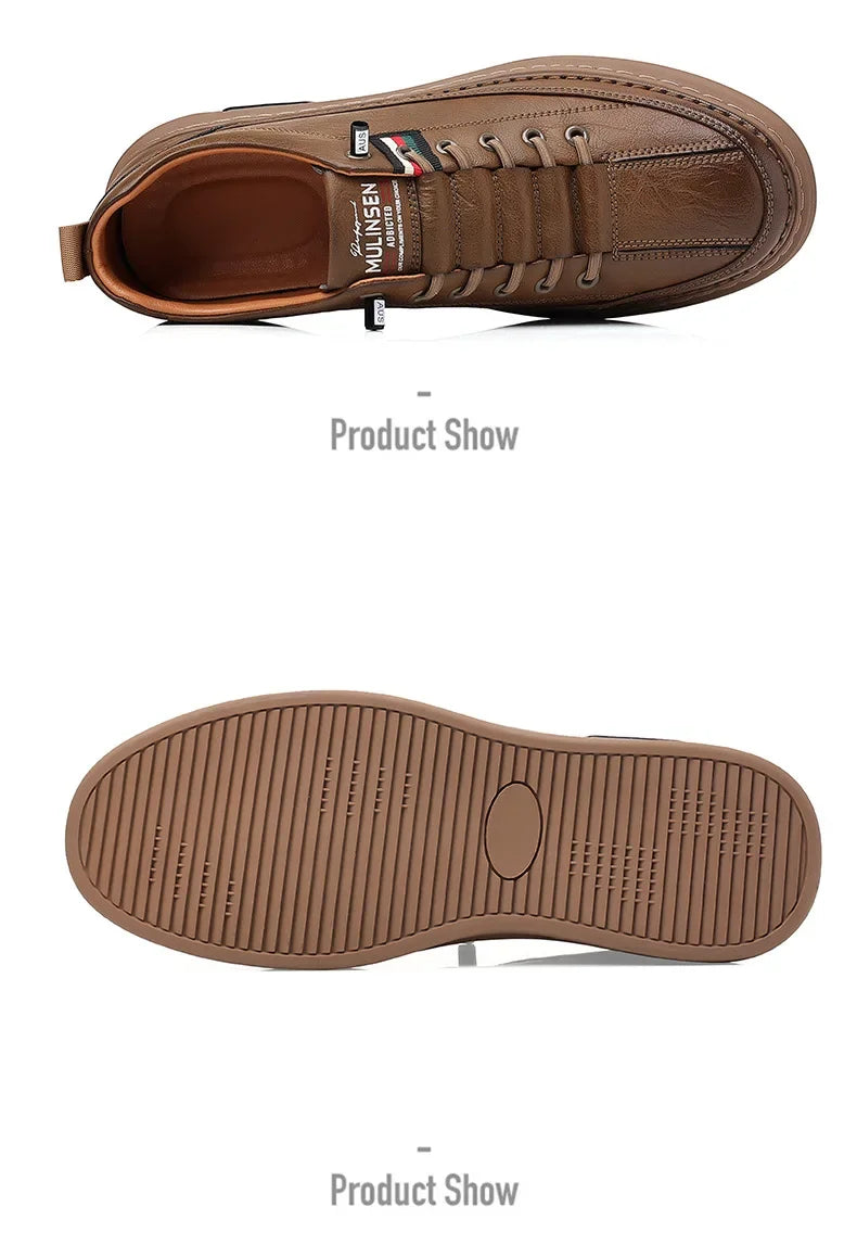 Men's Versatile Casual Shoes - Ultra Soft Leather and Pleasure
