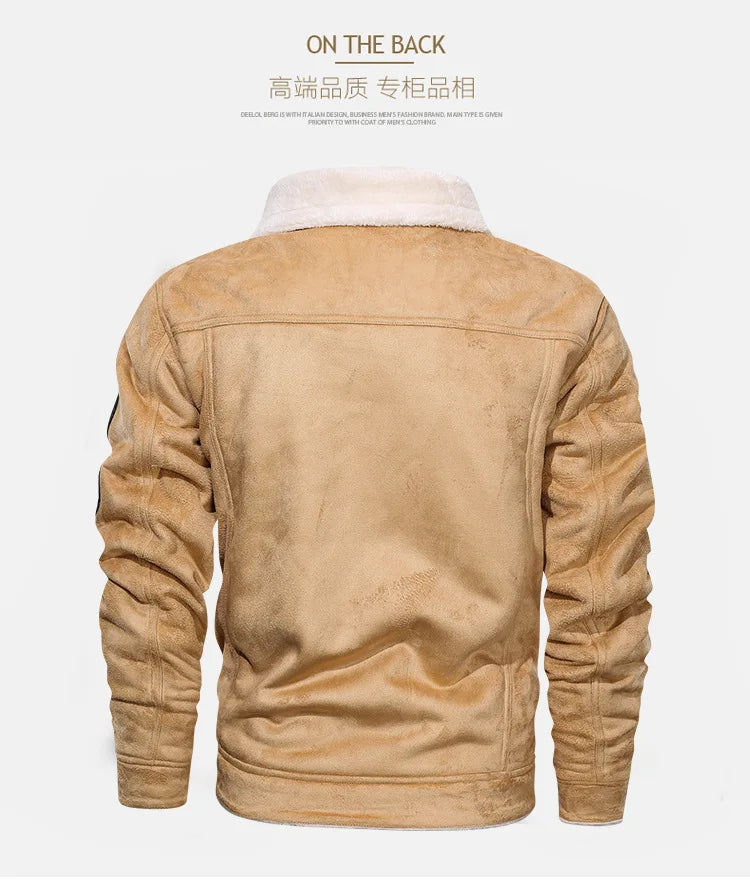 Men’s Vintage Sherpa-Lined Jacket – Rugged Winter Style