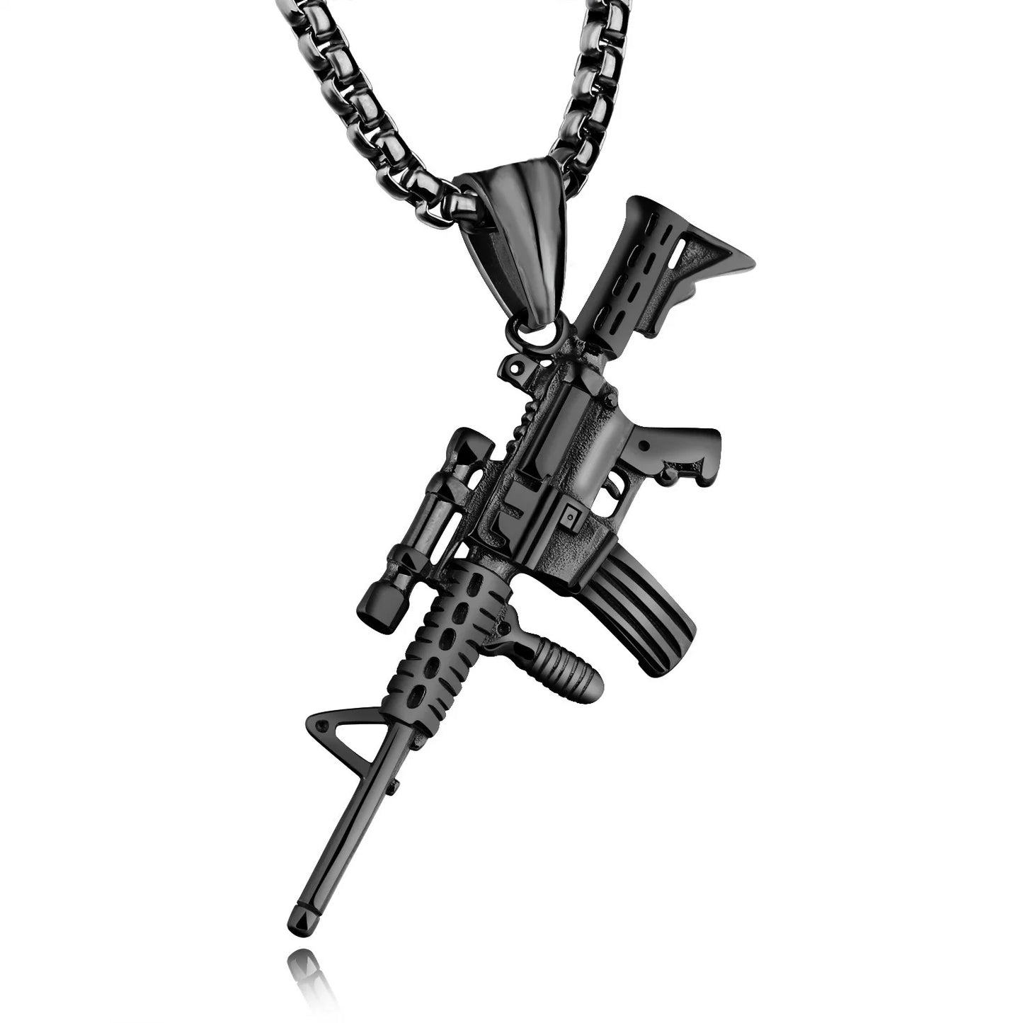Men’s Rifle Necklace – Bold and Urban Style