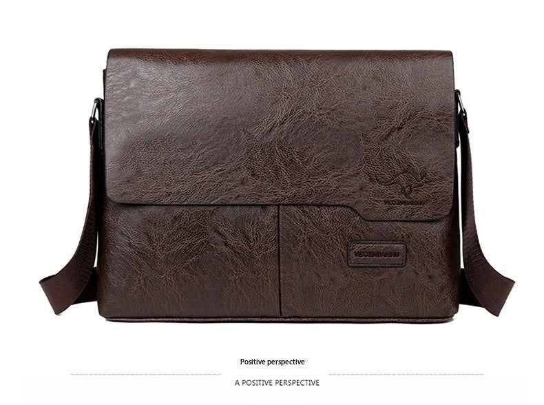 Men’s Messenger Bag – Timeless Sophistication for Stylish Men | Perfect for iPad and Laptop
