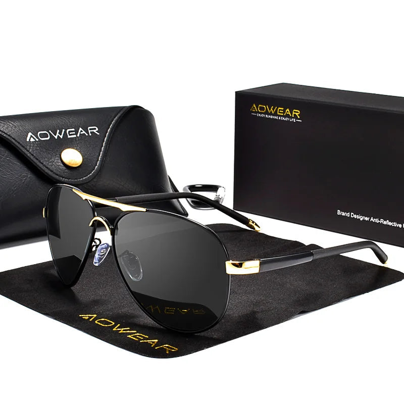 Men’s Aviator Sunglasses – Polarized Lenses & UV400 Protection