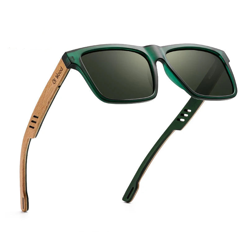 Polarized Sunglasses with Natural Bamboo Temples – Eco-Chic Style Polarized UV400