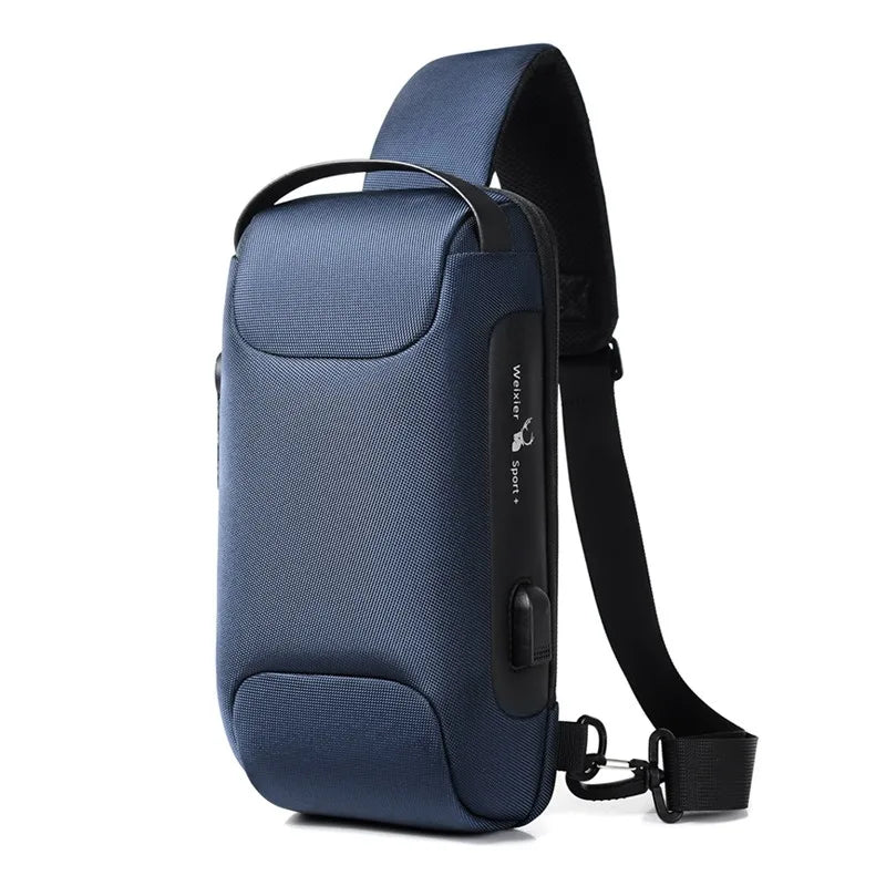 Anti-Theft Crossbody Bag with USB Charging – Modern, Secure, and Waterproof