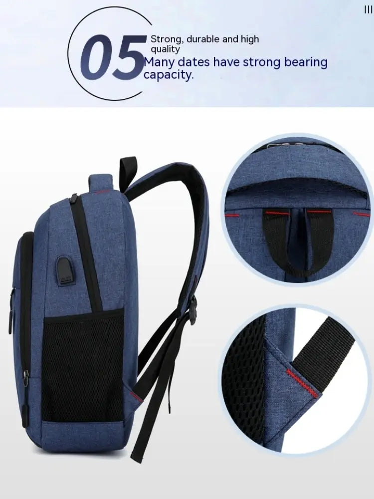 Men’s Premium Anti-Theft Backpack with USB Port – Modern Waterproof Design & Large Capacity for Laptop