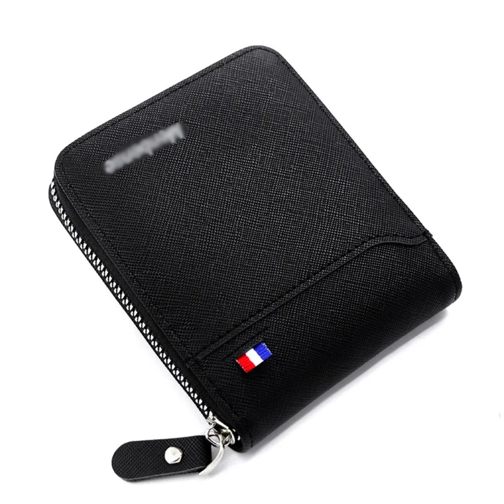 Compact Men’s Zip Wallet – Stylish & Secure