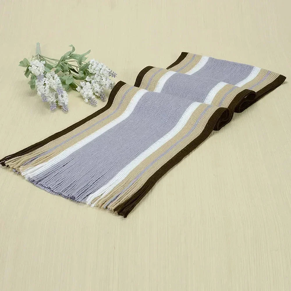 Classic Men's Scarf - Striped Business Casual