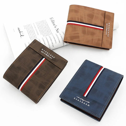 European Style Wallet with Tricolor Detail