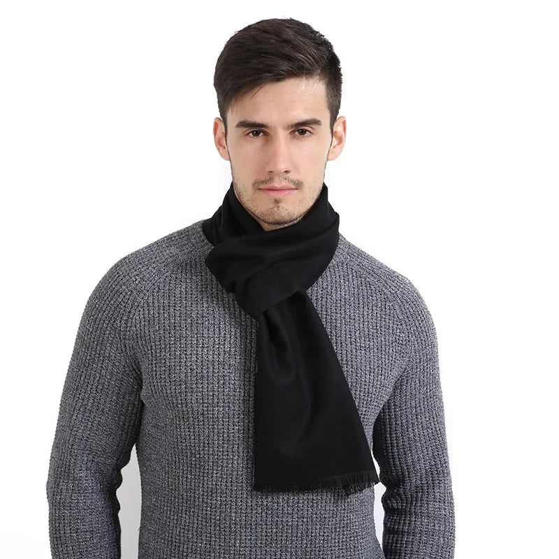 Men's Pashmina Scarf for Men, Wool Scarf for Winter.