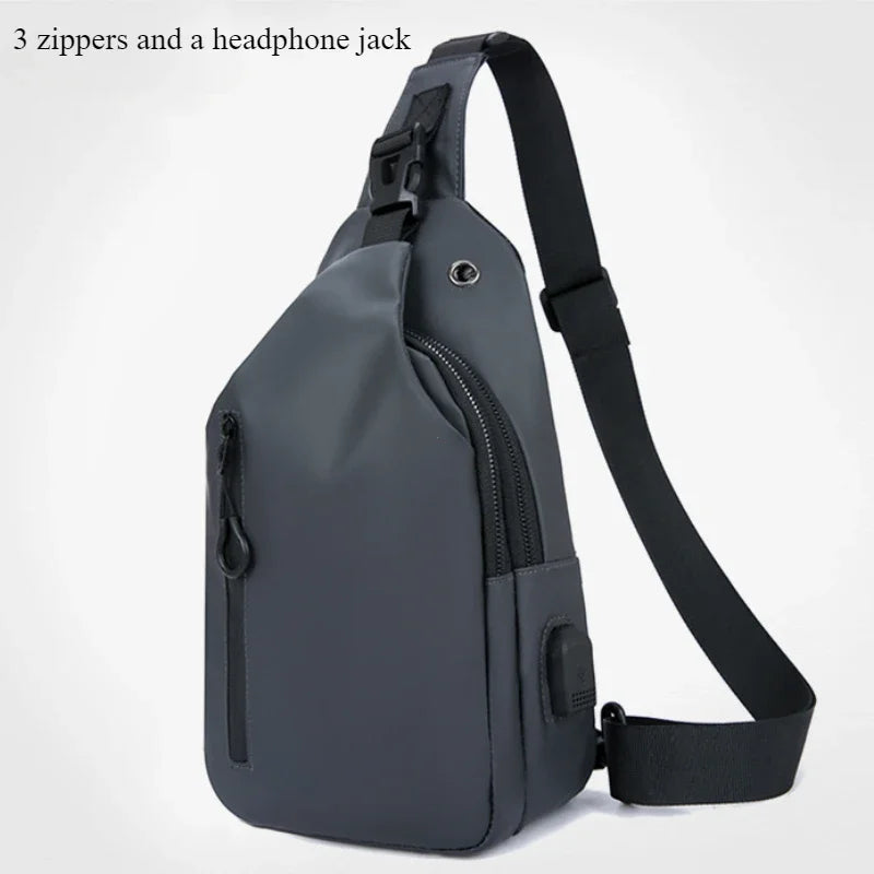 Men’s Sling Crossbody Bag – Compact, Modern, and Waterproof