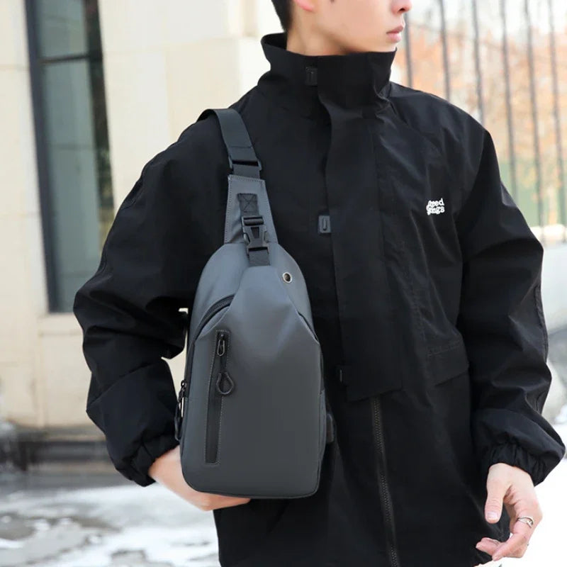Men’s Sling Crossbody Bag – Compact, Modern, and Waterproof