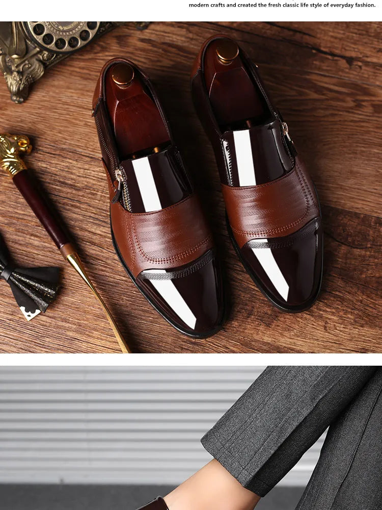 Formelle Lederschuhe für Herren – spitze Zehenpartie, lässige Luxus-Herrenschuhe für Herren